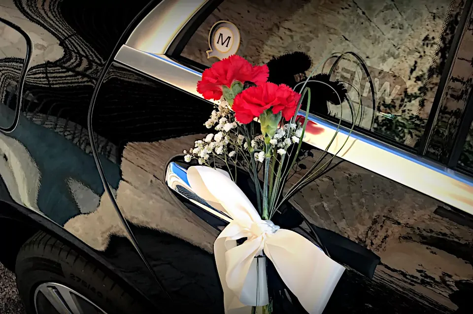 Autocares y limusinas de Marqués en una boda en Mallorca.