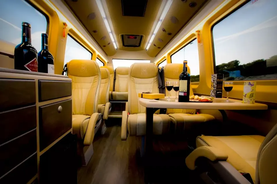 Butacas traseras del Sprinter VIP.