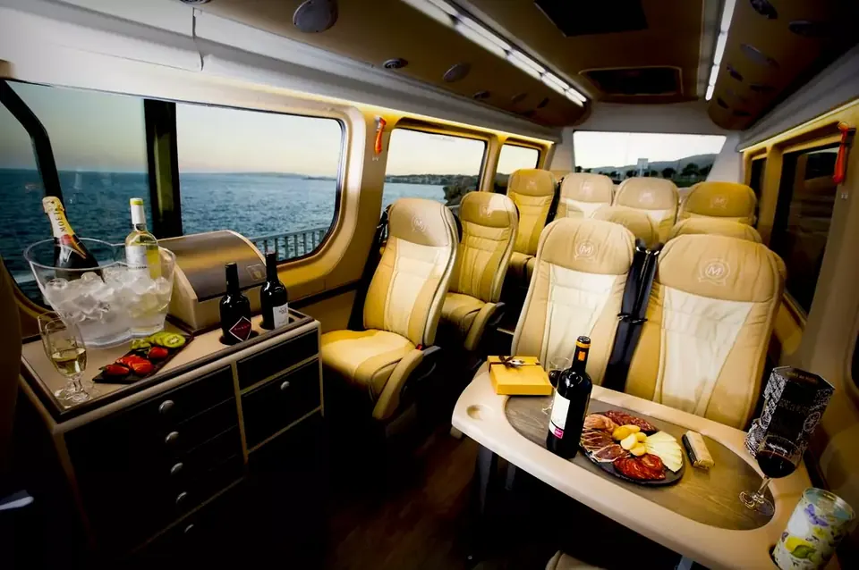 Vista del fondo del Sprinter VIP.